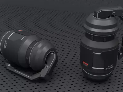 Grenade Game Ready Low-poly 3D model purchase