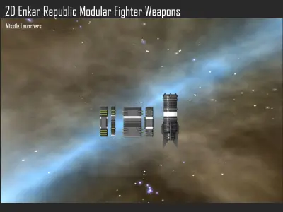 2D Enkar Republic Modular Fighter Weapons Texture