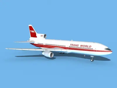 Lockheed L1011 Trans World 2 3D model