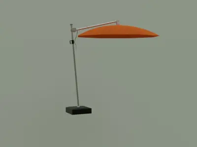 Umbrella Deck Parasol  Low-poly 3D model