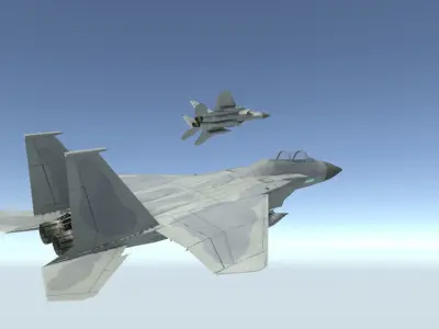 F 15 C Eagle Free low-poly 3D model