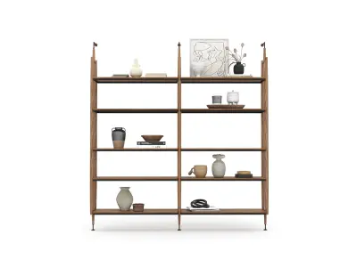 Decorative Shelves with Decoration Free 3D model