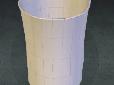 Rusty barrel Low-poly 3D model