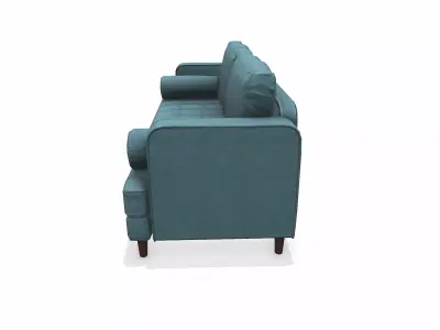 Fabric Sofa Low-poly PBR Free low-poly 3D model