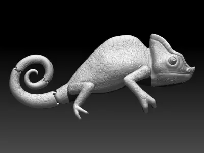 Camaleon articulado 3D print model