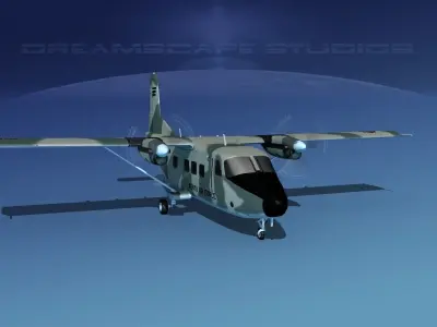Harbin Y-12 II Kenya Air Force 3D model