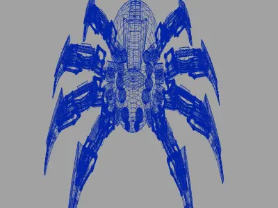 Spider Robo 3d Model Free 3D model