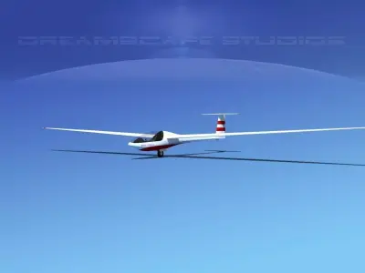Glaser Dirks DG200 15Mtr Sailplane V02 3D model
