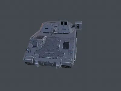 Bradley Tank Low-poly 3D model
