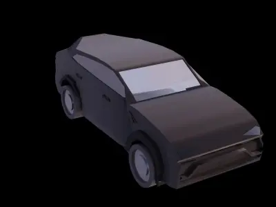 low poly car Free low-poly 3D model