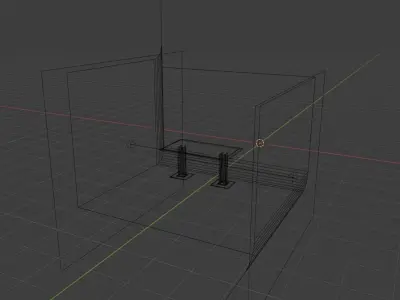 dark wood table Free low-poly 3D model