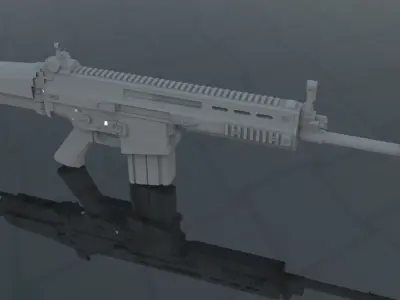 FN Rifle Free low-poly 3D model