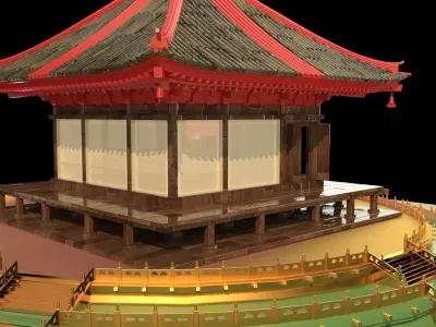 Chinese pavilion   3D model