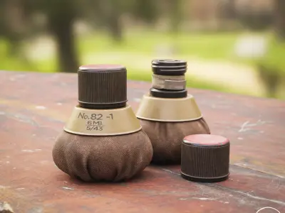 No 82 Gammon Bomb Low-poly 3D model