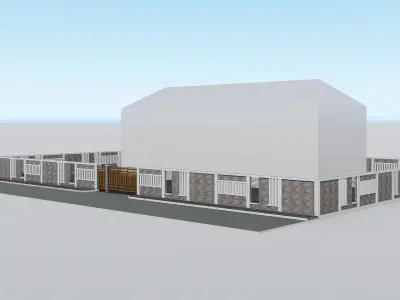 Boundary Wall 4 3D model