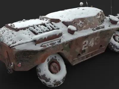 FUG OT 65 Destroyed Snow 3D model