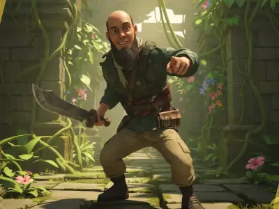 Wildlands Survivalis terrorist 3D model Mercenary Low-poly 3D model