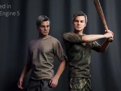 Survival 01 Low-poly 3D model