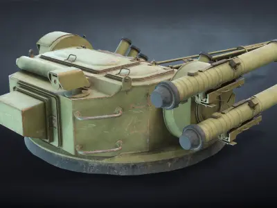 BM-3 Shturm Ukrainian Fighting Module Low-poly 3D model