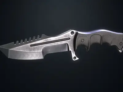 Tactical Knives Low-poly 3D model