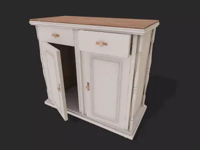Sideboard Low-poly 3D model