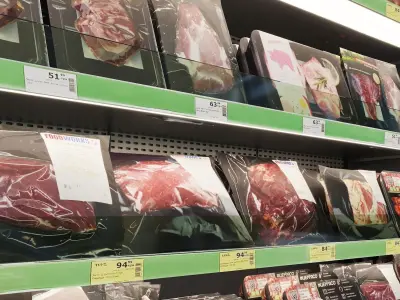 Market refrigerators 3D model