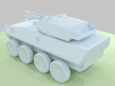 LAV-25 Light Armored Vehicle Free low-poly 3D model