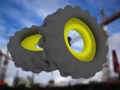 Truck Tyre - Maya Free low-poly 3D model