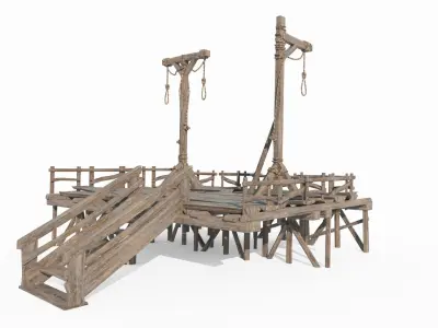 The ancient gallows 3D model