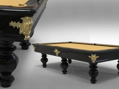 POOL TABLE BILLIARD CAVICCHI VIRGILIO 9ft Free 3D model
