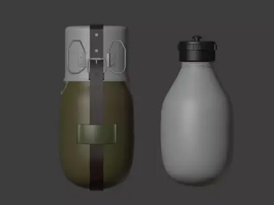 WWII Romanian Canteen 3D model