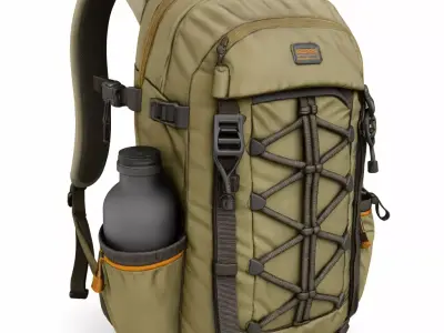 Travel Backpack Daypack Outdoor Hiking Bag 3D model