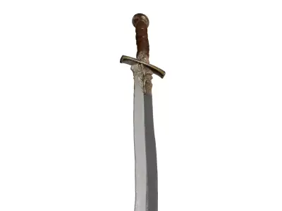 Rusty Medieval Sword 3D Model 3D model