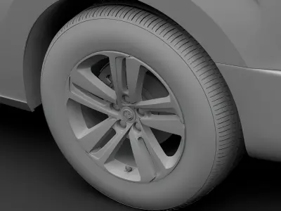 Vauxhall Zafira Life 2019 wheel 3D model