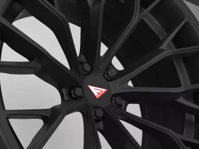 Ferrada Forged FR9 Wheel Low-poly 3D model
