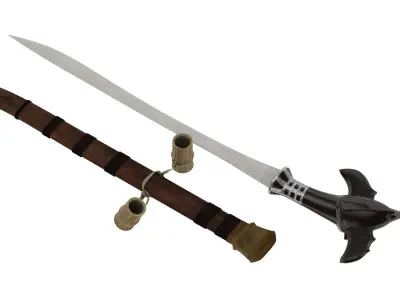 Gari Sword Low-poly 3D model