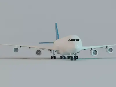 Toy Plane - Commercial Airliner 3D model