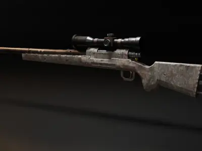 sniper m24 Low-poly 3D model