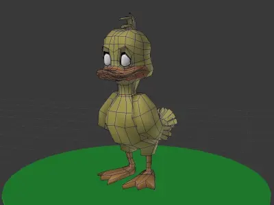Little Duck Low-poly 3D model
