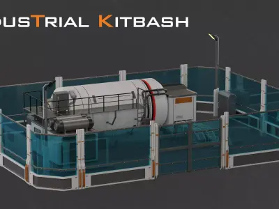 Industrial Kitbash-V7 3D model