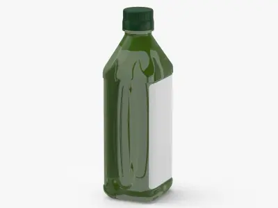 Bottled Olive Oil 01 Blank and Generic Label(1) 3D model
