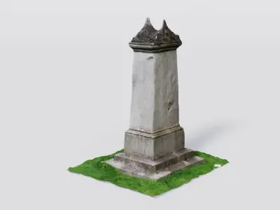Historic gravestone model 3D model