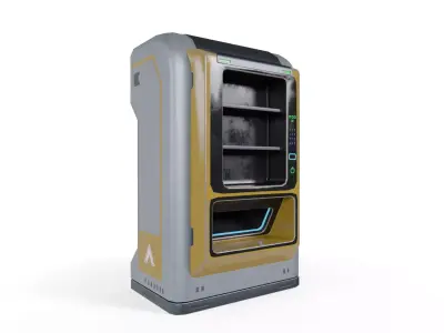 Sci-Fi Vending Machine - Low Poly PBR Game Ready Low-poly 3D model