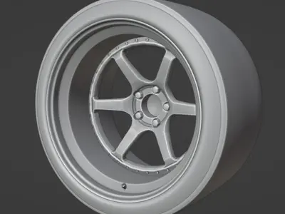Tire and Rim 3D model