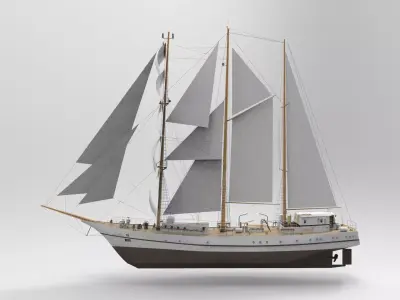 Sailing Ship Type V 3D model