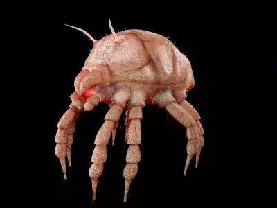 Dust Mite Insect Low-poly 3D model