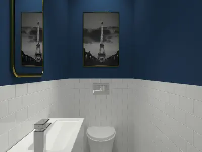 Toilet-003 elongated toilet 3D model