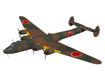 Nakajima G5N Shinzan 3D model