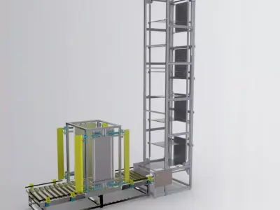 Chain hoist 3D model