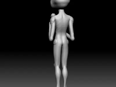 Alien Statue - 0290 3D print model
